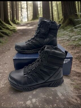 Reebok Floatride Energy Tactical Boots Work Military Zip RB4355 - Mens Size 10W